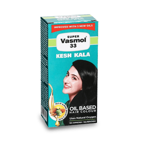 Super Vasmol 33 Kesh Kala Oil Based Hair Colour, 50 ml Bottle