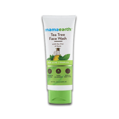 Mamaearth Tea Tree Natural Face Wash, 100 ml Tube