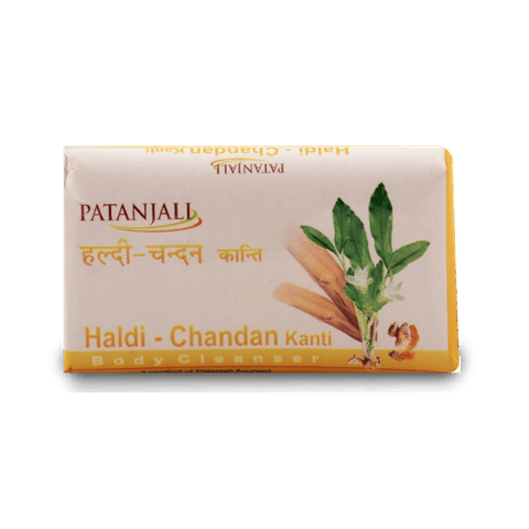 Patanjali Haldi - Chandan Kanti, Body Cleanser Soap, 75 gm Pack