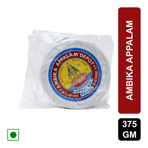 Ambika Appalam Papad, 375 gm Poly Pack