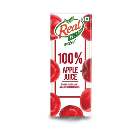 Real Activ Apple Juice, 200 ml Tetrapack