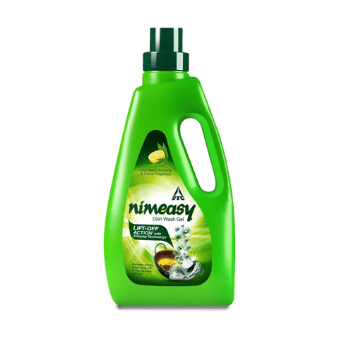 Nimeasy Dishwash Liquid Gel - Kitchen Utensil Cleaner - Neem And Lemon, 1 L Bottle