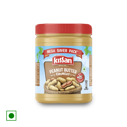 Kissan Peanut Butter Crunchy, 350 gm Bottle