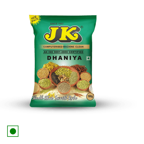 JK Dhaniya Whole (Corainder Seed), 100 gm Pack