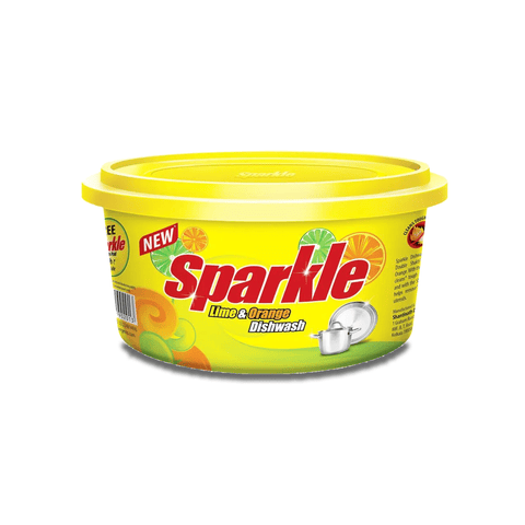 Sparkle Lime & Orange Dishwash Bar, 350 gm Tub