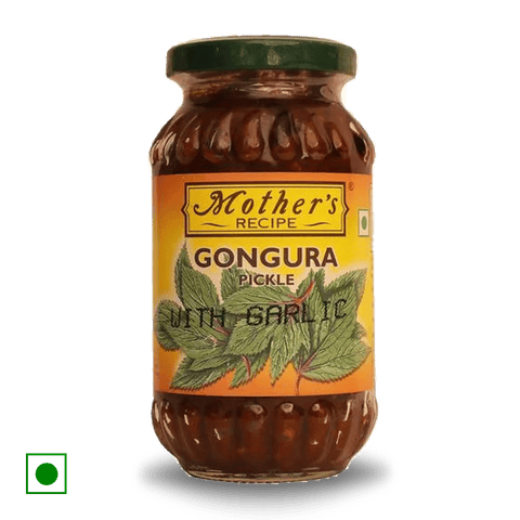 Mother's Recipe Pickle - Andhra Gongura With Garlic, 300 gm Jar