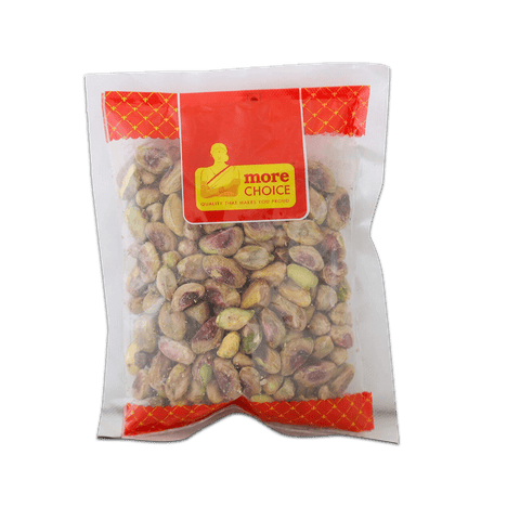 More choice Green Pista Without Shell, 200 gm Pouch