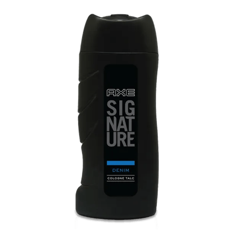 Axe Signature Denim Cologne Talc, 100 gm Bottle