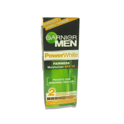Garnier Men Power White Fairness Moisturiser SPF 15, 40 gm Tube