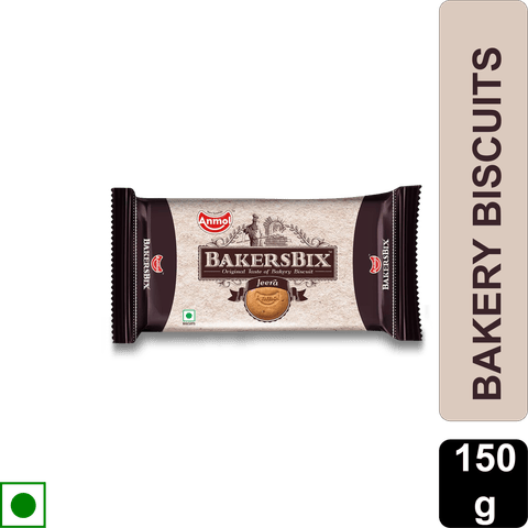 Anmol Bakersbix Jeera Bakery Biscuits, 150 gm POUCH