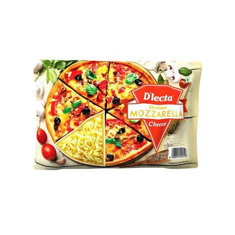 D'lecta Shredded Mozarella Cheese, 500 gm Pack