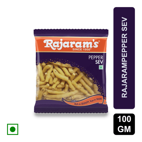 Rajaram's Pepper Sev, 100 gm Pack