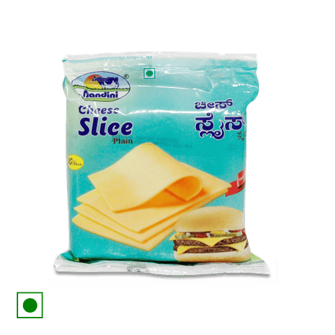 Nandini Plain Cheese Slice, 200 gm Pack