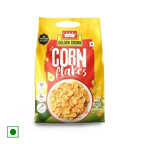 Golden Crown Corn Flakes, 500 gm Pack