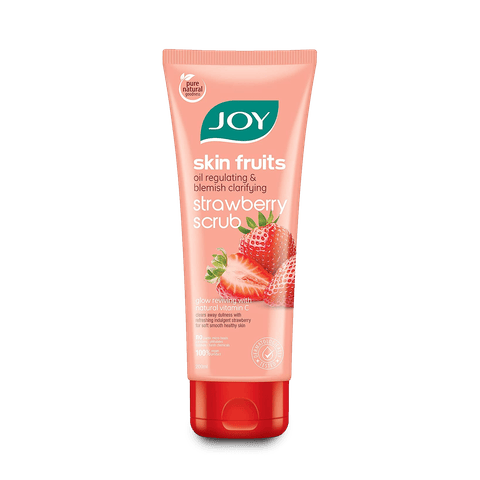 Joy Skin Fruits Oil Regulating Strawberry Scrub, 200 ml Tub