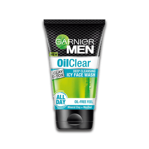 Garnier Men Oil Clear Deep Cleansing Face Wash, 100 gm Tube