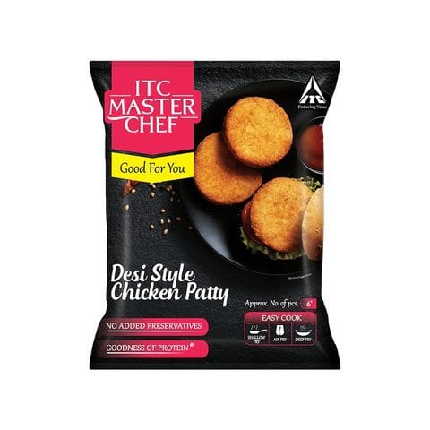 ITC Master Chef Desi Style Chicken Patty, 330 gm Pouch