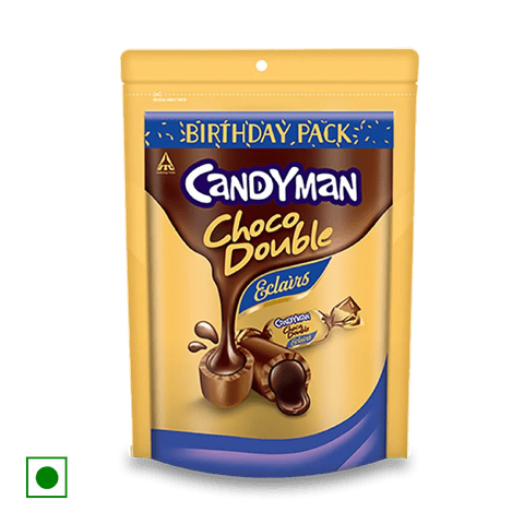 Candyman Choco Double Eclairs- Birthday Pack, 370 gm Pouch