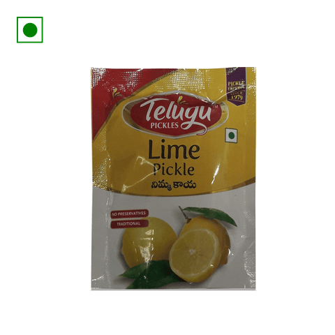 Telugu Foods Lemon Pickle, 45 gm Pouch