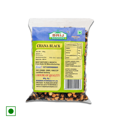 Brijnandan Chana Black, 180 gm Pack