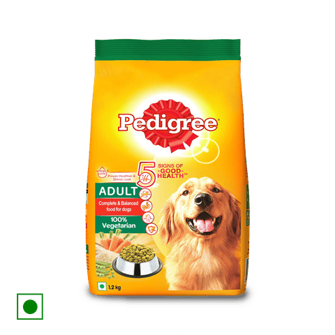 Pedigree Adult Dry Dog Food- Vegetable, 1.2 kg Pouch