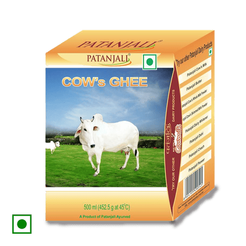 Patanjali Cow'S Ghee, 500 ml Box