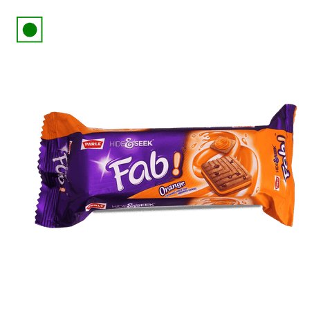 Parle Hide & Seek Orange Cream Biscuit, 100 gm Pouch