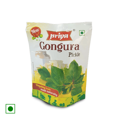 Priya Gongura Pickle (Andhra Chillies Pickle), 40 gm Pouch