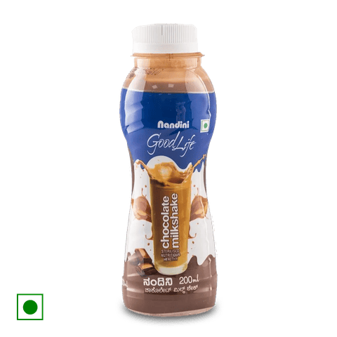 Nandini Goodlife Chocolate Milkshake, 200 ml Bottle