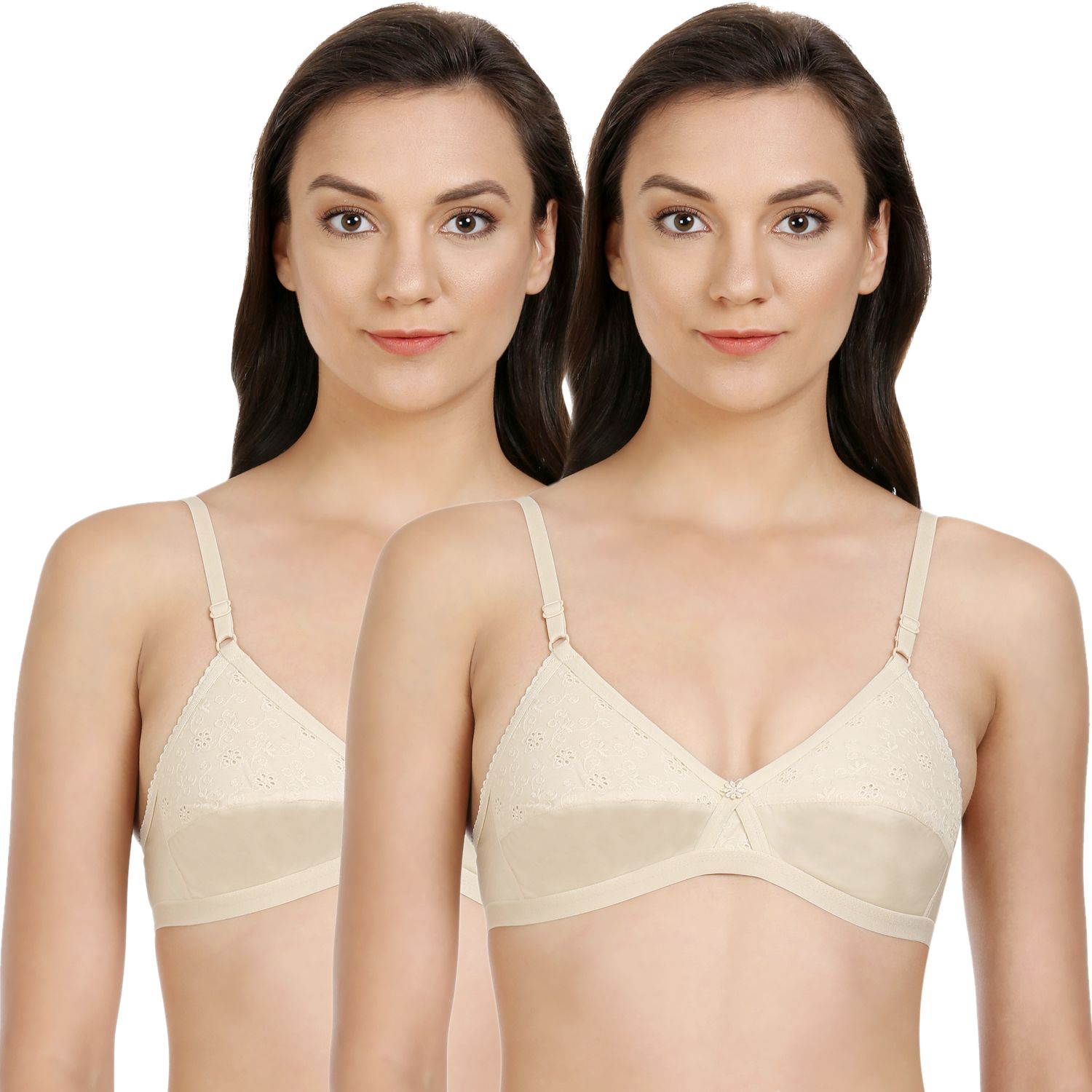 Bodycare Women Cotton Full Coverage Padded Regular Bra Pack - 2 E5530SS
