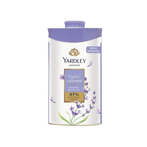 Yardley London English Lavender Perfumed Talc For Women, 250 gm Bottle