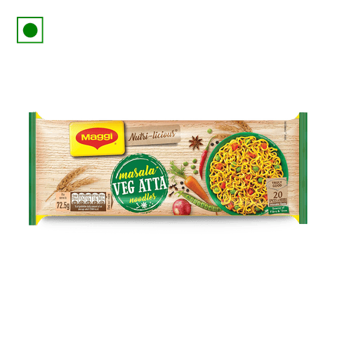 Maggi Masala Veg Atta Noodles, 435 gm Pouch