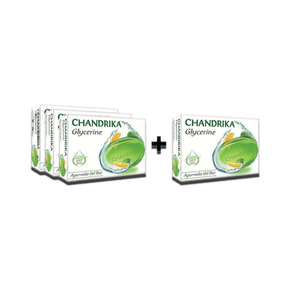 Chandrika Ayurvedic Gel Bar (Pack of 3), 375 gm Pack