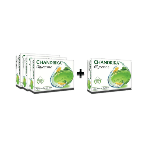 Chandrika Ayurvedic Gel Bar (Pack of 3), 375 gm Pack