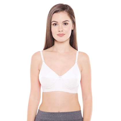 Bodycare Women Cotton Full Coverage Lightly Padded Regular Bra 1574-White