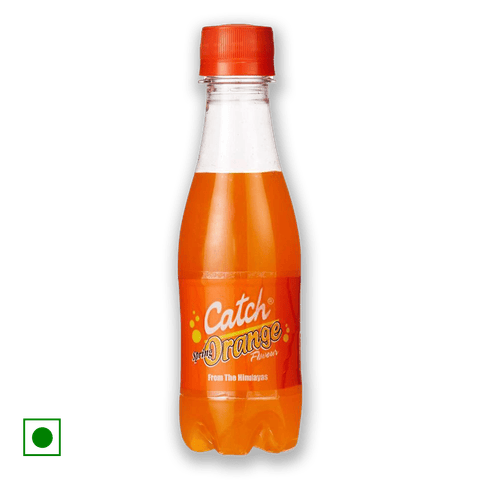 Catch spring Orange Flavour Carbonated Beverage With Fruit Juice Soda Drink\, 200 ml Bottle