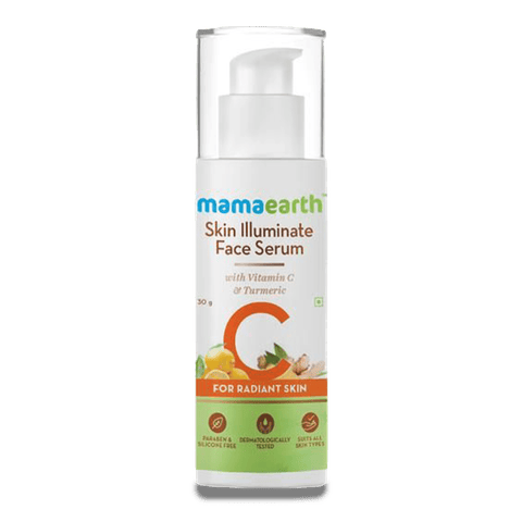 Mamaearth Skin Illuminate Vitamin C Serum For Radiant Skin With High Potency Vitamin C & Turmeric, 30 gm Bottle
