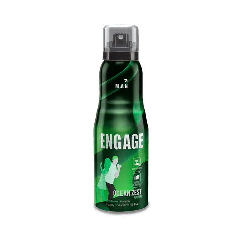 Engage Ocean Zest Deodorant for Men, 150 ml Bottle