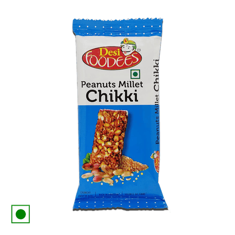 Desi Foodees Peanut Chikki, 30 gm Pouch