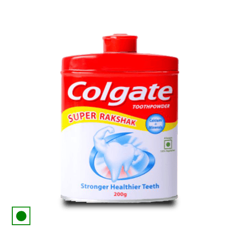 Colgate Super Rakshak Toothpowder With Calcium & Minerals, Anti-Cavity, 200 gm Can