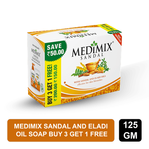 Medimix Sandal And Eladi Oil Soap, 125 gm Pack