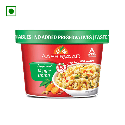 Aashirvaad Instant Veggie Upma, 80 gm Cup