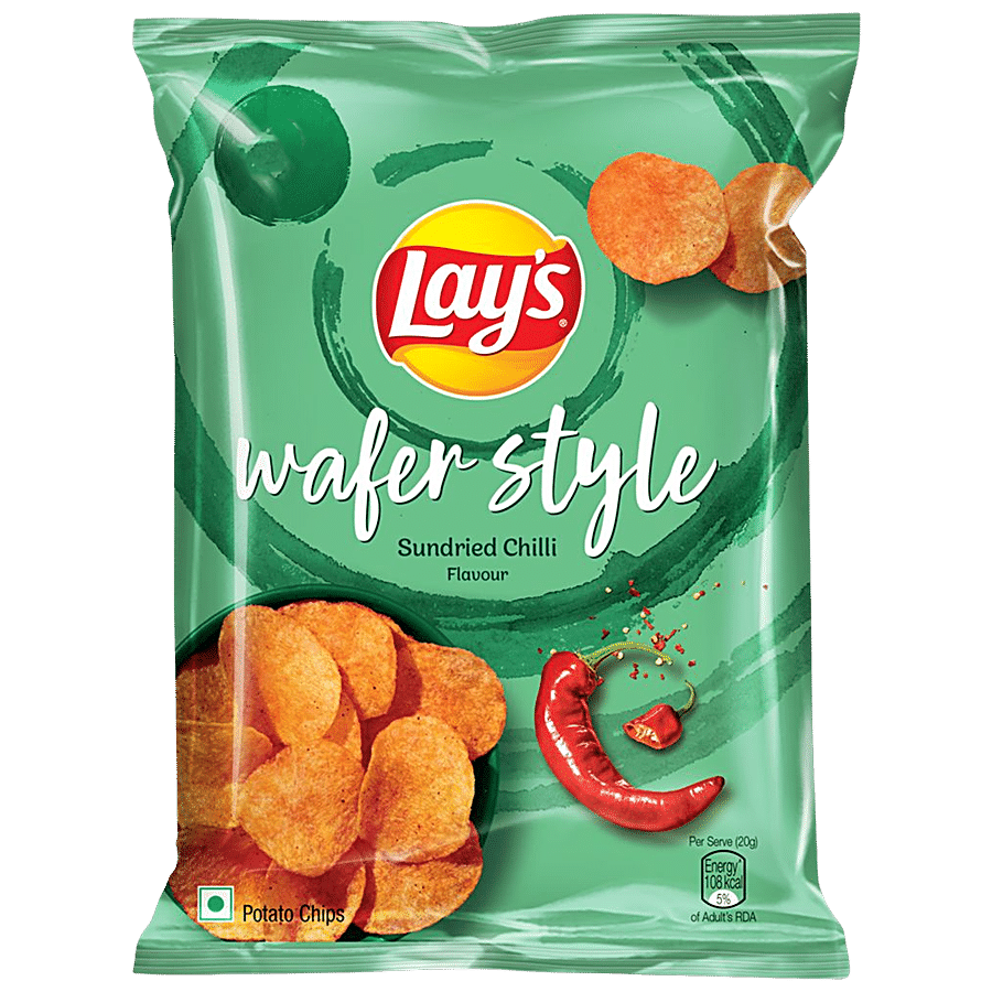 Lays Wafer Style Sundried Chili Rs 20 (52g)
