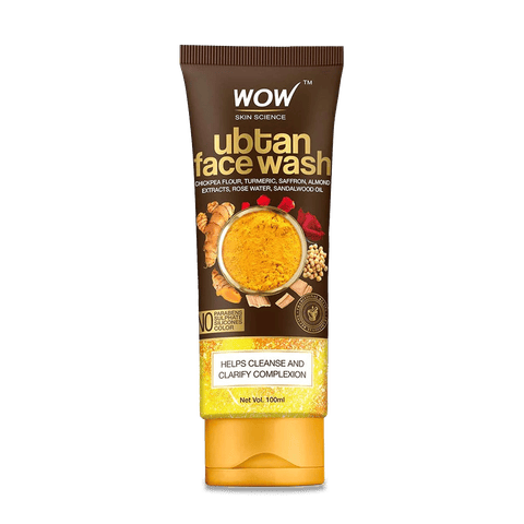 WOW Skin Science Ubtan Face Wash, 100 ml Bottle