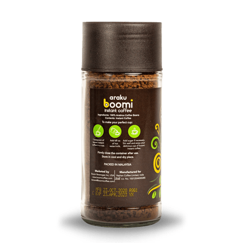 Araku Boomi Natural Instant Coffee, 100 gm Jar