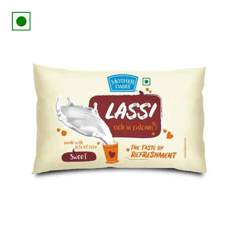 Mother Dairy Sweet Lassi, 180 ml Pouch
