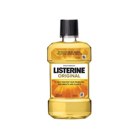 Listerine Mouthwash Liquid - Original, 250 ml Bottle