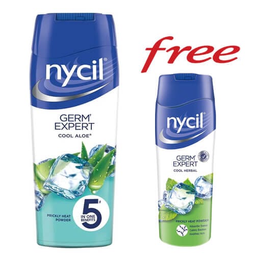 Nycil Cool Aloe 150g with Cool Herbal 50g Free