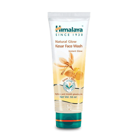 Himalaya Natural Glow Kesar Face Wash, 50 ml Tube