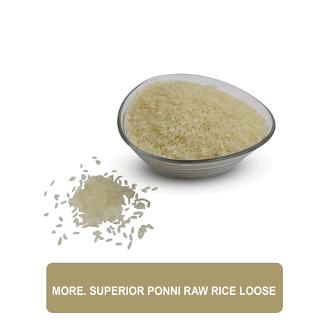 More Choice Superior Ponni Raw Rice Loose, 1 kg Loose